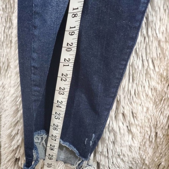 LANE Bryant skinny distressed raw hem jeans plus - Picture 8 of 12